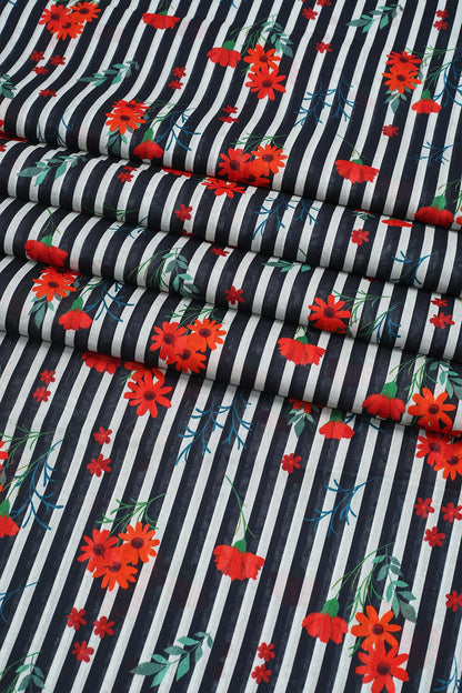 2 Piece - Digitally Printed Lawn - F15 - D3412