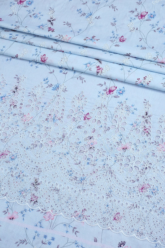 3 Piece - Embroidered Lawn - F60 - D3608