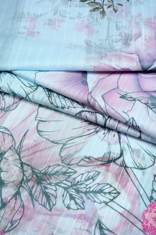 3 Piece - Digitally Printed Lawn - F47 - D3701