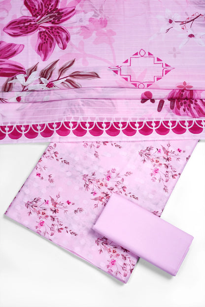 3 Piece - Digitally Printed Lawn - F47 - D3702