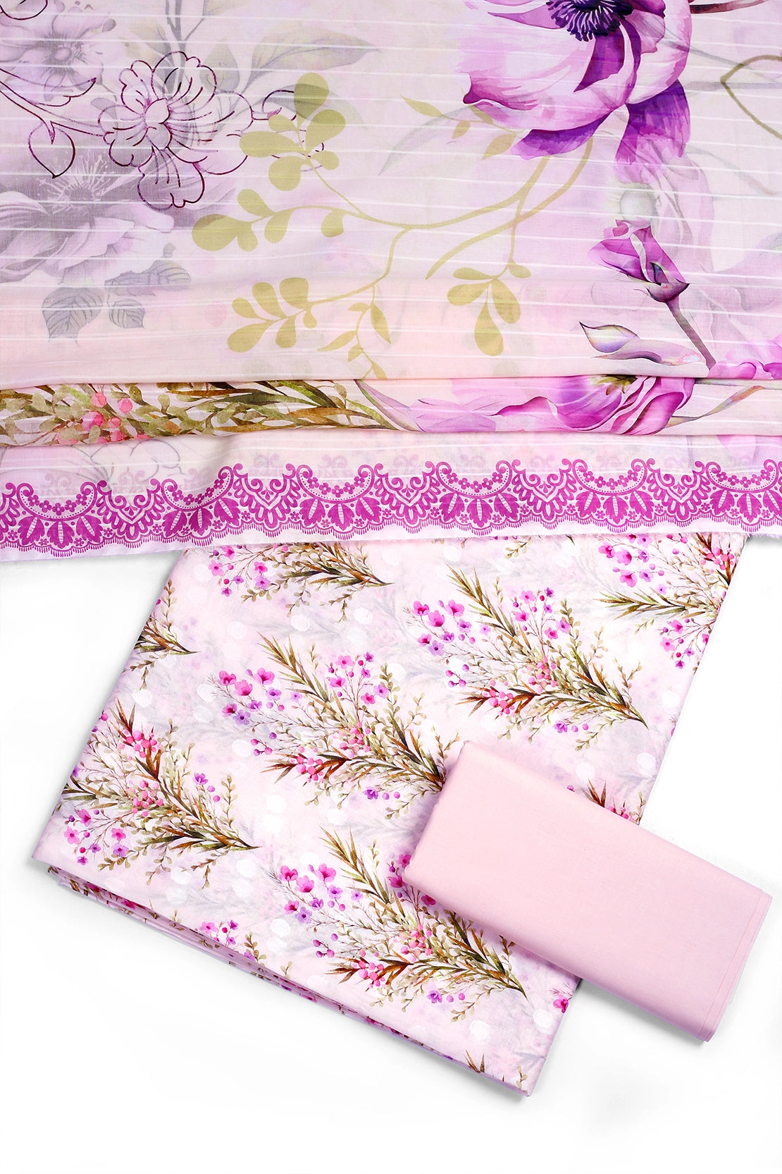 3 Piece - Digitally Printed Lawn - F47 - D3707