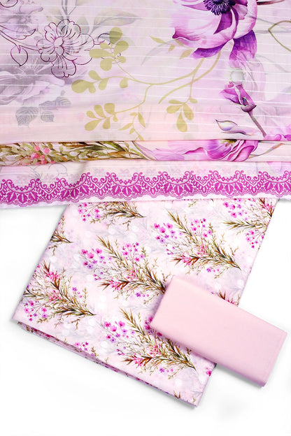 3 Piece - Digitally Printed Lawn - F47 - D3707