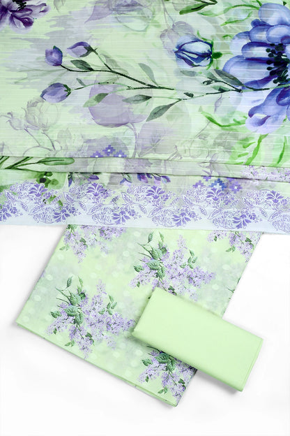 3 Piece - Digitally Printed Lawn - F47 - D3708