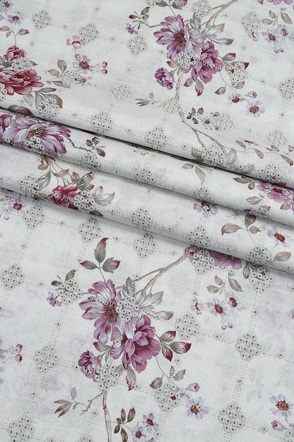 3 Piece - Embroidered Lawn - F63 - D4109