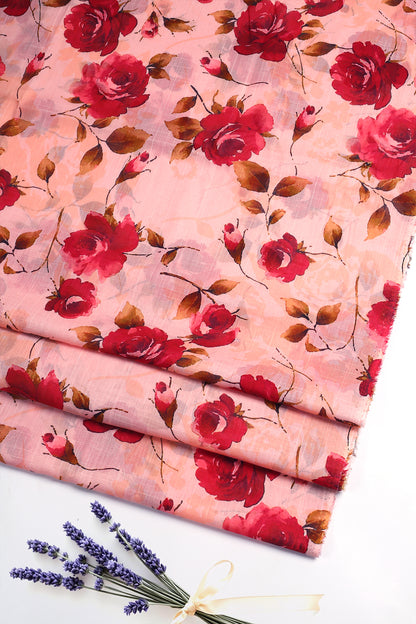 2 Piece - Digitally Printed Slub Lawn - D1103