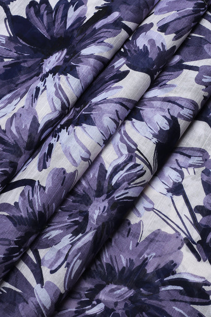 2 Piece - Digitally Printed Slub Lawn- D1108