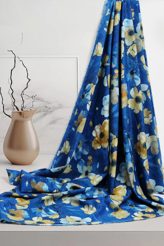 2 Piece - Digitally Printed Bana Doriya Lawn - D1306