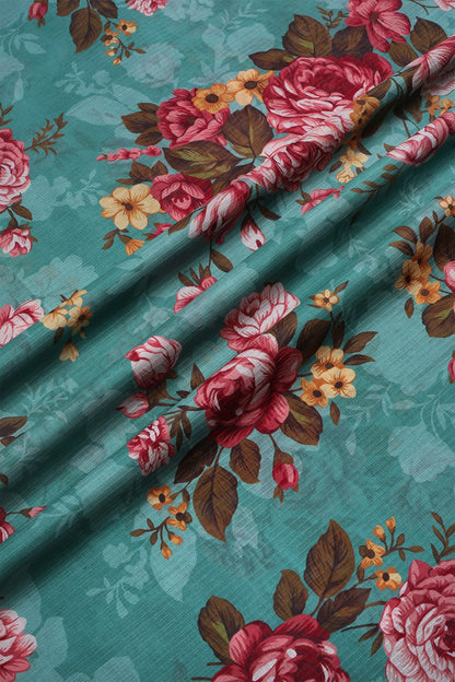 2 Piece - Digitally Printed Bana Doriya Lawn - D1307