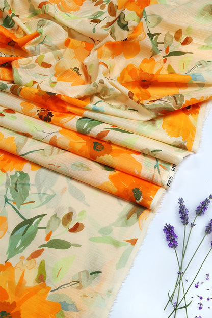 2 Piece - Digitally Printed Doriya Lawn - D1401