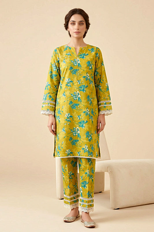 2 Piece - Digitally Printed Doriya Lawn - D4703