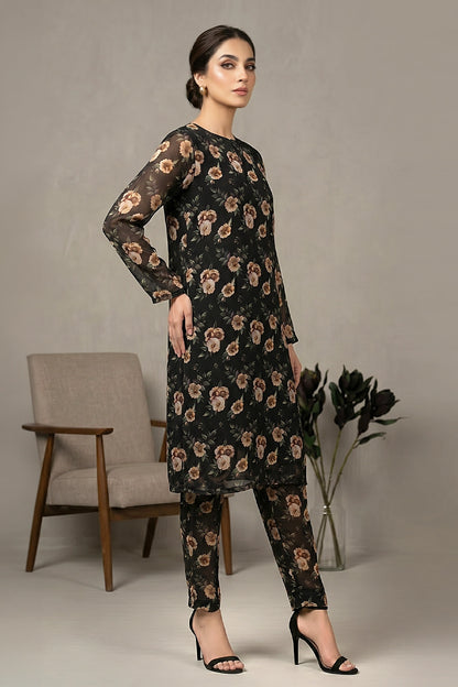 2 Piece - Digitally Printed Doriya Lawn - D4705