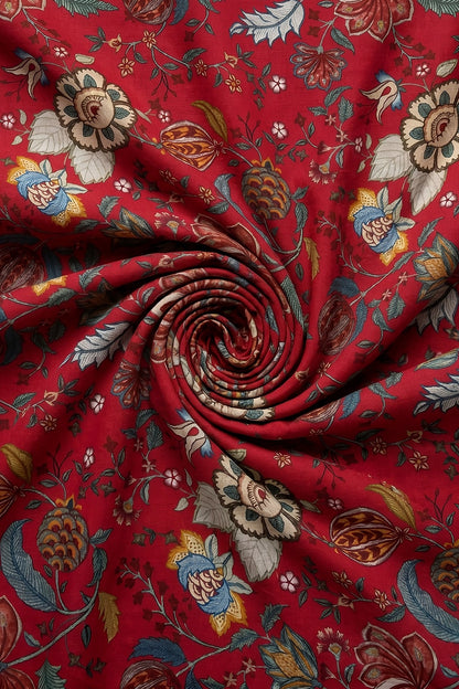 2 Piece - Digitally Printed Lawn - Coral 11406