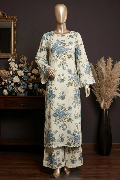 2 Piece - Digitally Printed Lawn - Coral 11412