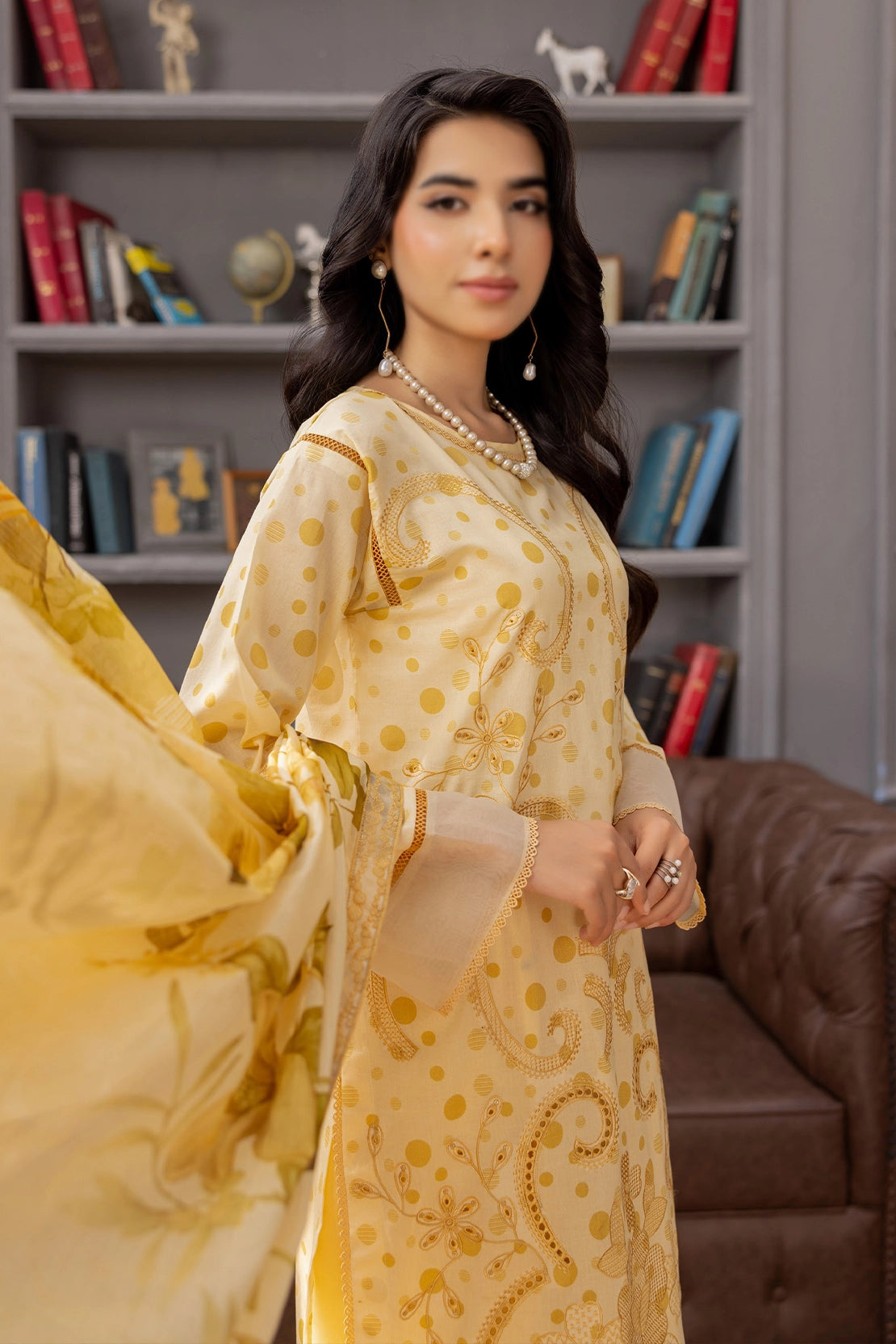 3 Piece - Embroidered Lawn - Bindi 30901