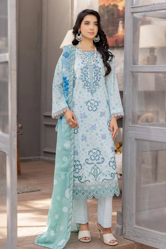 3 Piece - Embroidered Lawn - Bindi 30903