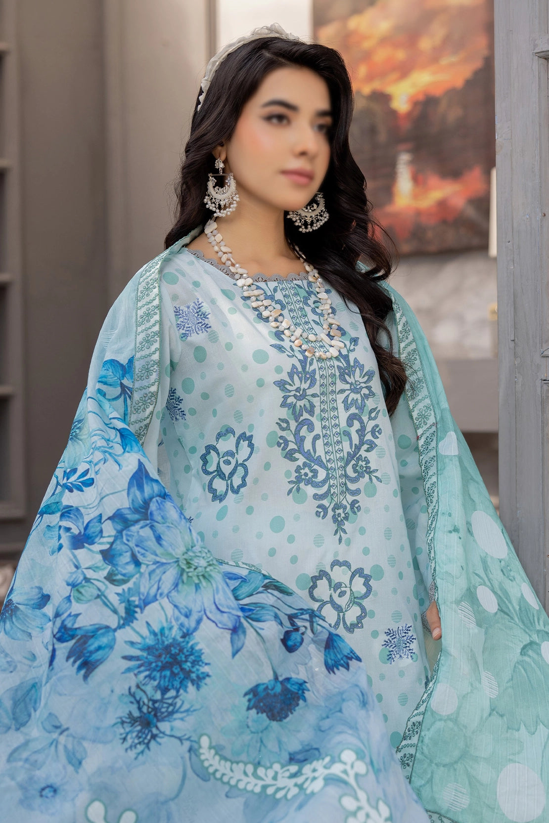 3 Piece - Embroidered Lawn - Bindi 30903