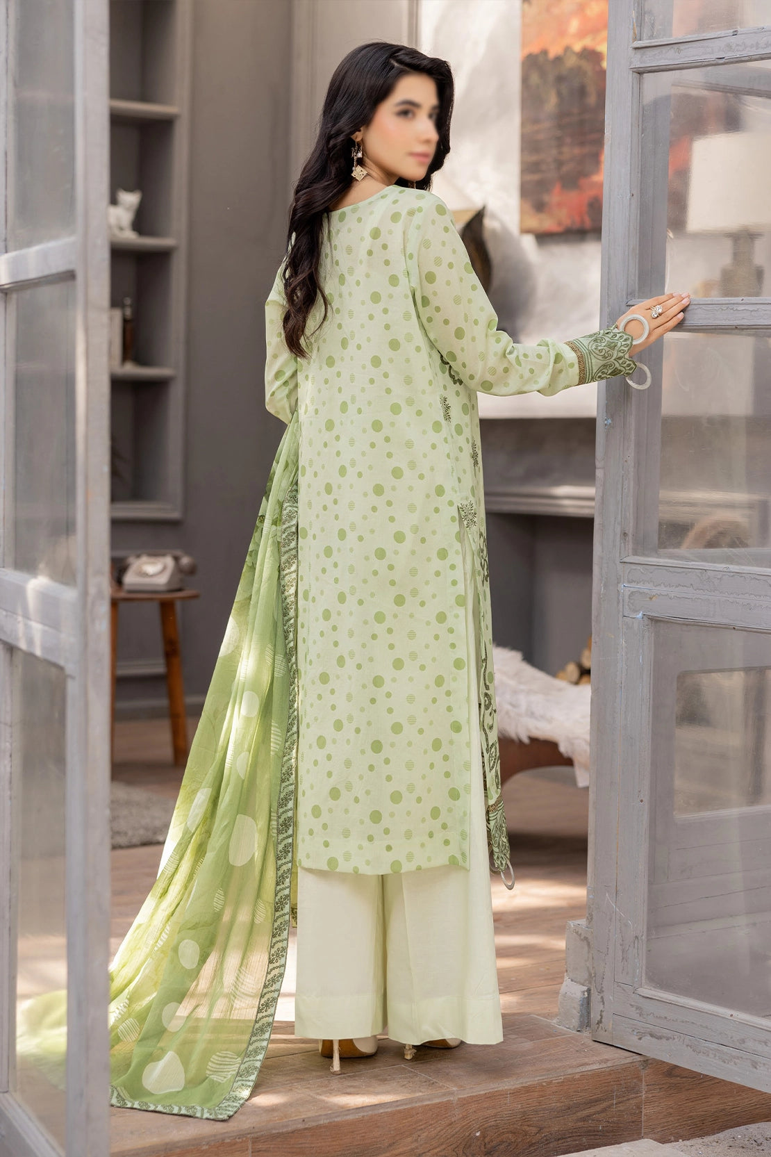 3 Piece - Embroidered Lawn - Bindi 30904