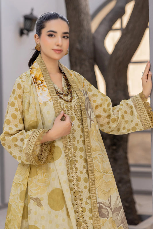 3 Piece - Embroidered Lawn - Bindi 30905