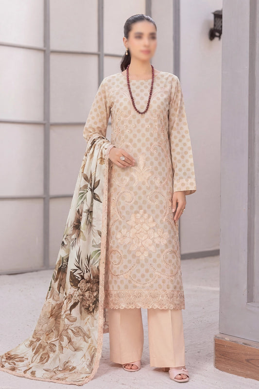 3 Piece - Embroidered Lawn - Bindi 30909