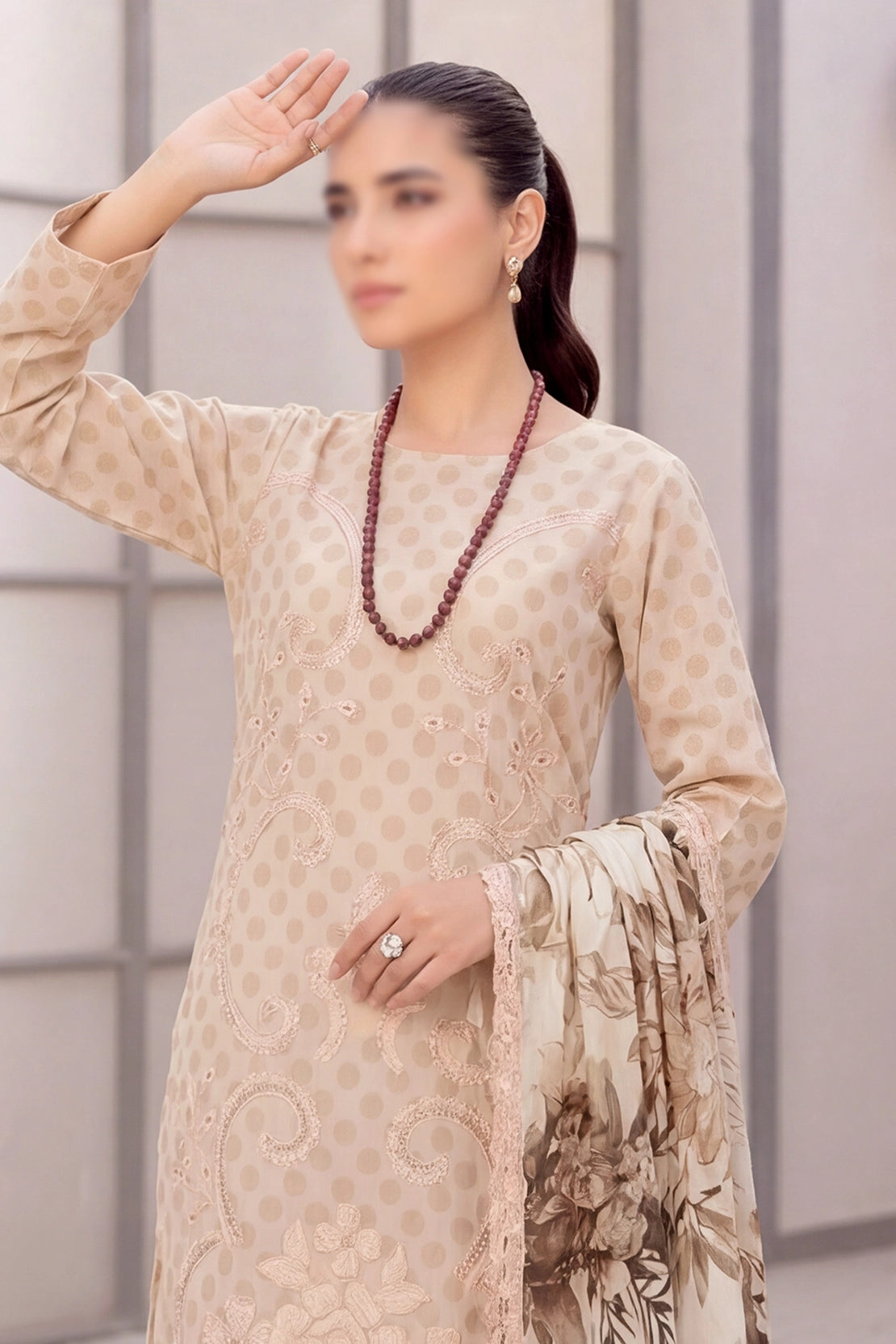 3 Piece - Embroidered Lawn - Bindi 30909
