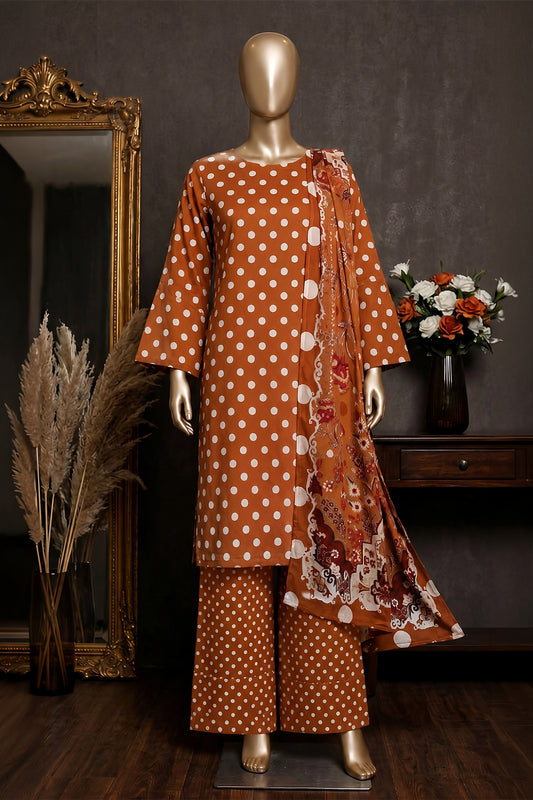 3 Piece - Digitally Printed Lawn - F81 - D4802