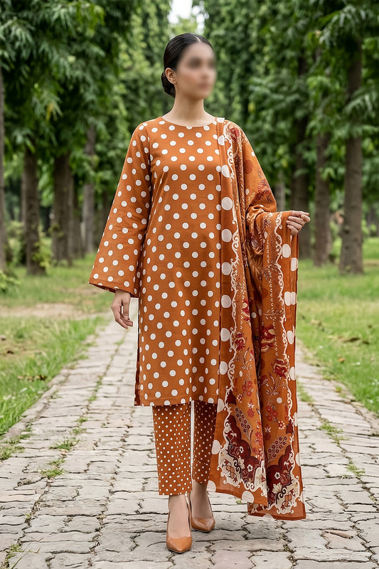 3 Piece - Digitally Printed Lawn - F81 - D4802