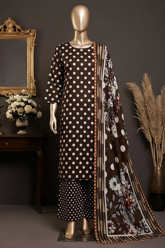 3 Piece - Digitally Printed Lawn - F81 - D4803