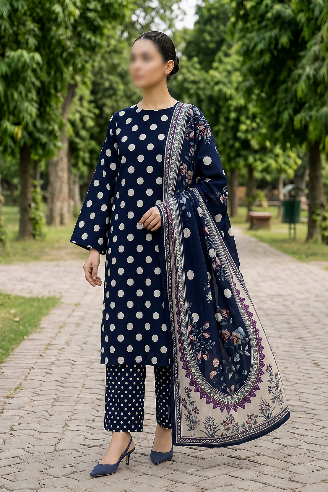3 Piece - Digitally Printed Lawn - F81 - D4804