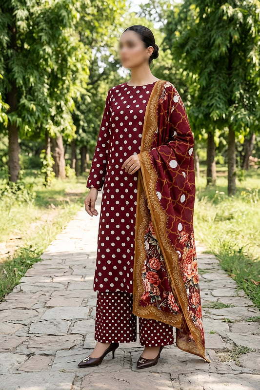 3 Piece - Digitally Printed Lawn - F81 - D4806