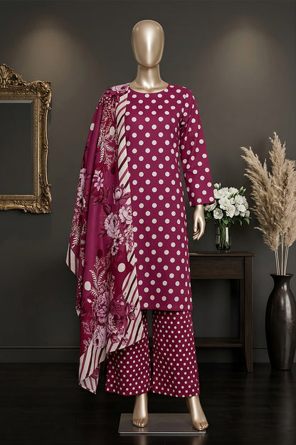 3 Piece - Digitally Printed Lawn - F81 - D4807