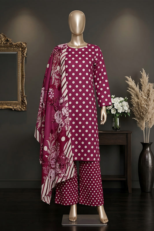 3 Piece - Digitally Printed Lawn - F81 - D4807