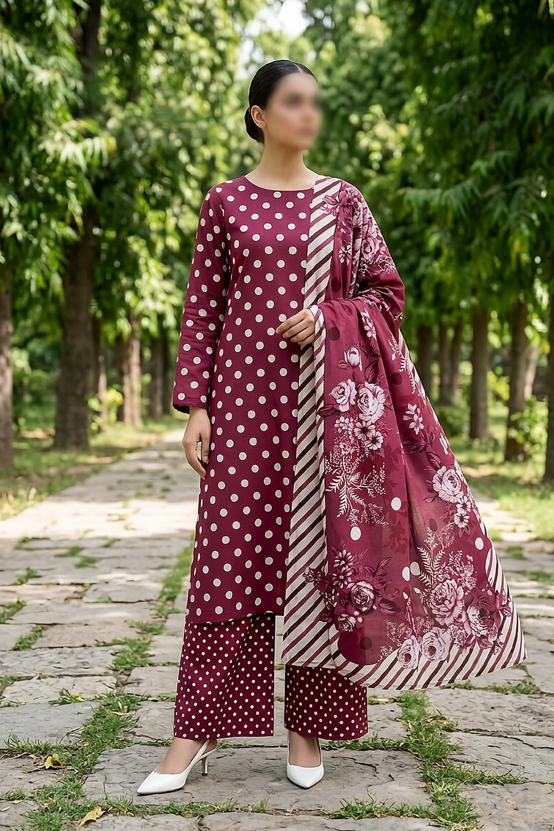 3 Piece - Digitally Printed Lawn - F81 - D4807