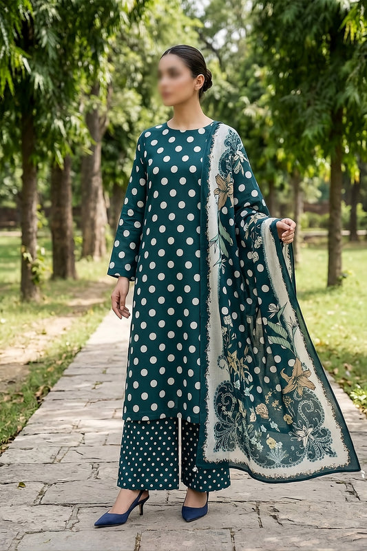 3 Piece - Digitally Printed Lawn - F81 - D4808