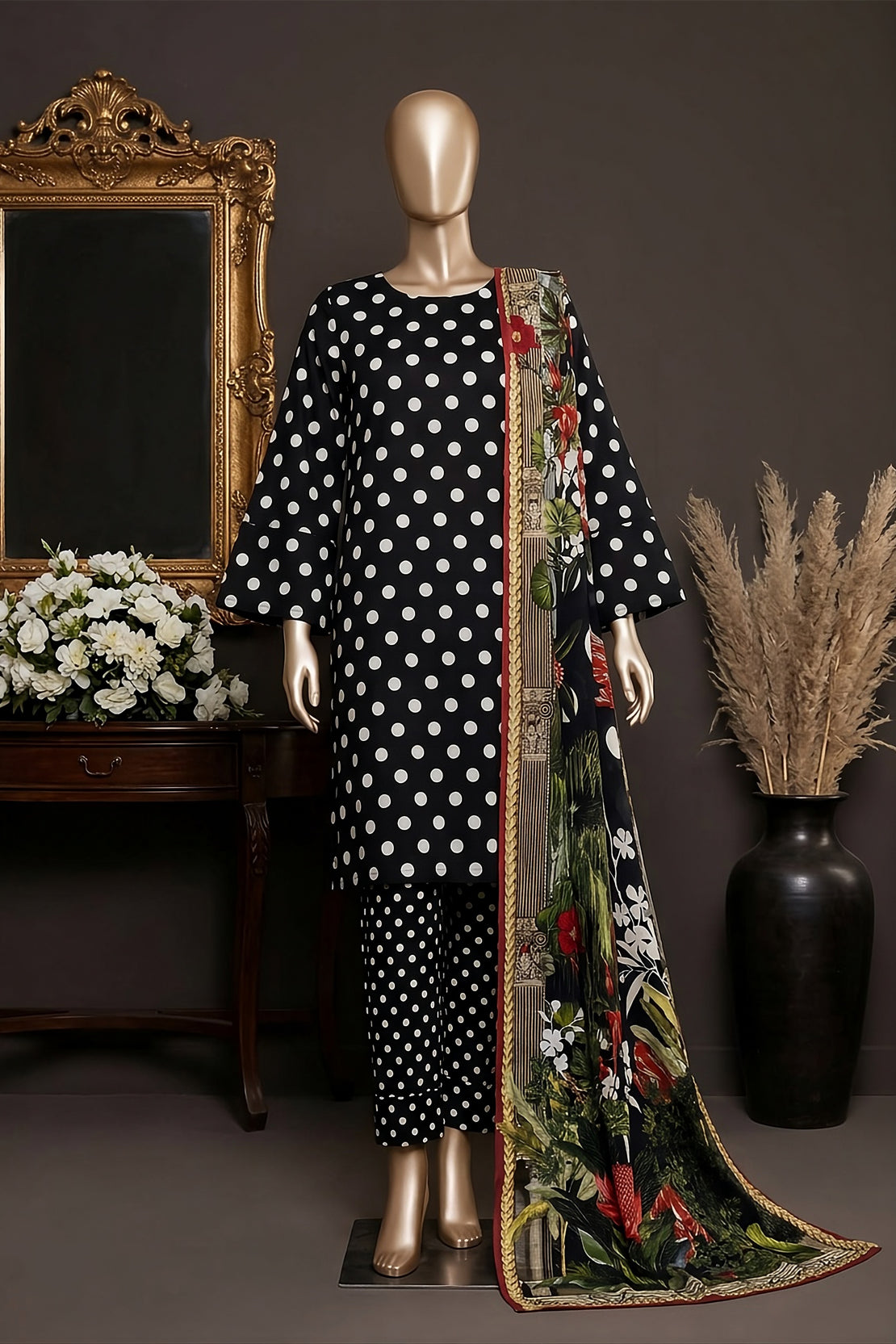 3 Piece - Digitally Printed Lawn - F81 - D4809
