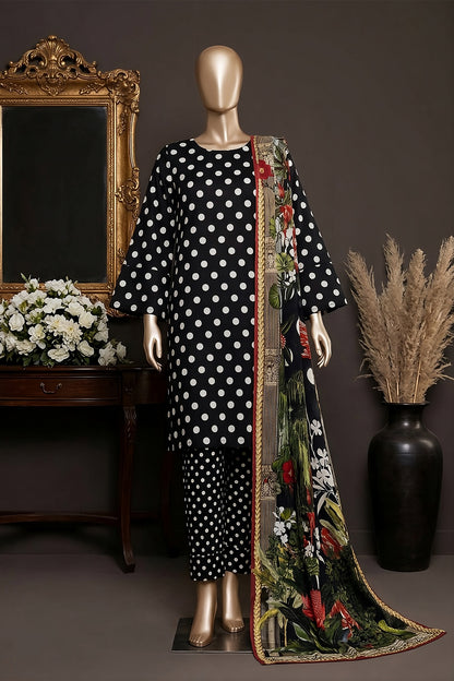 3 Piece - Digitally Printed Lawn - F81 - D4809