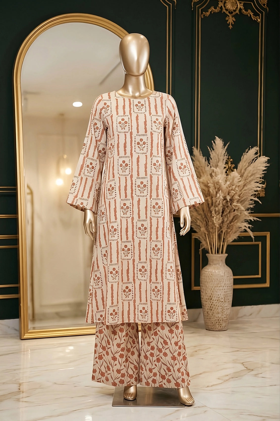 2 Piece - Digitally Printed Lawn - B39 - D5101