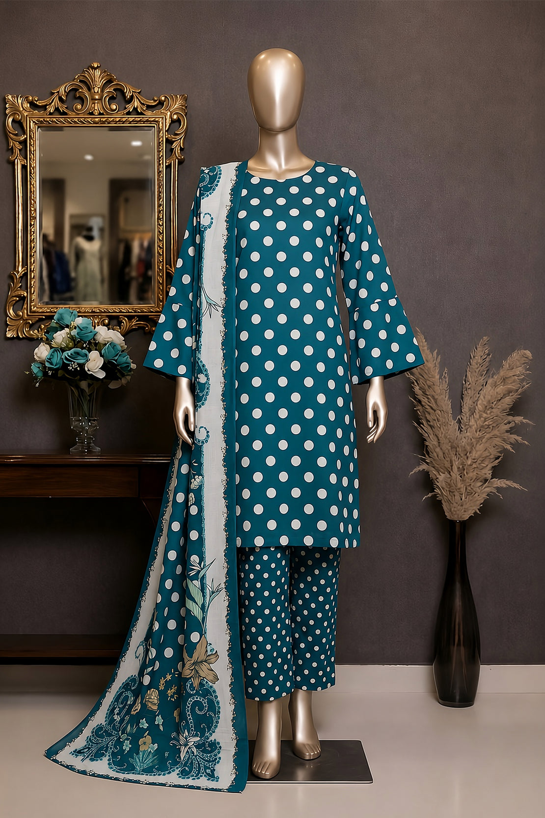 3 Piece - Digitally Printed Lawn - F81 - D4810