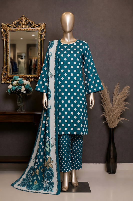 3 Piece - Digitally Printed Lawn - F81 - D4810