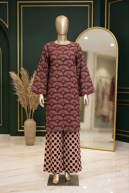 2 Piece - Digitally Printed Lawn - B39 - D5110