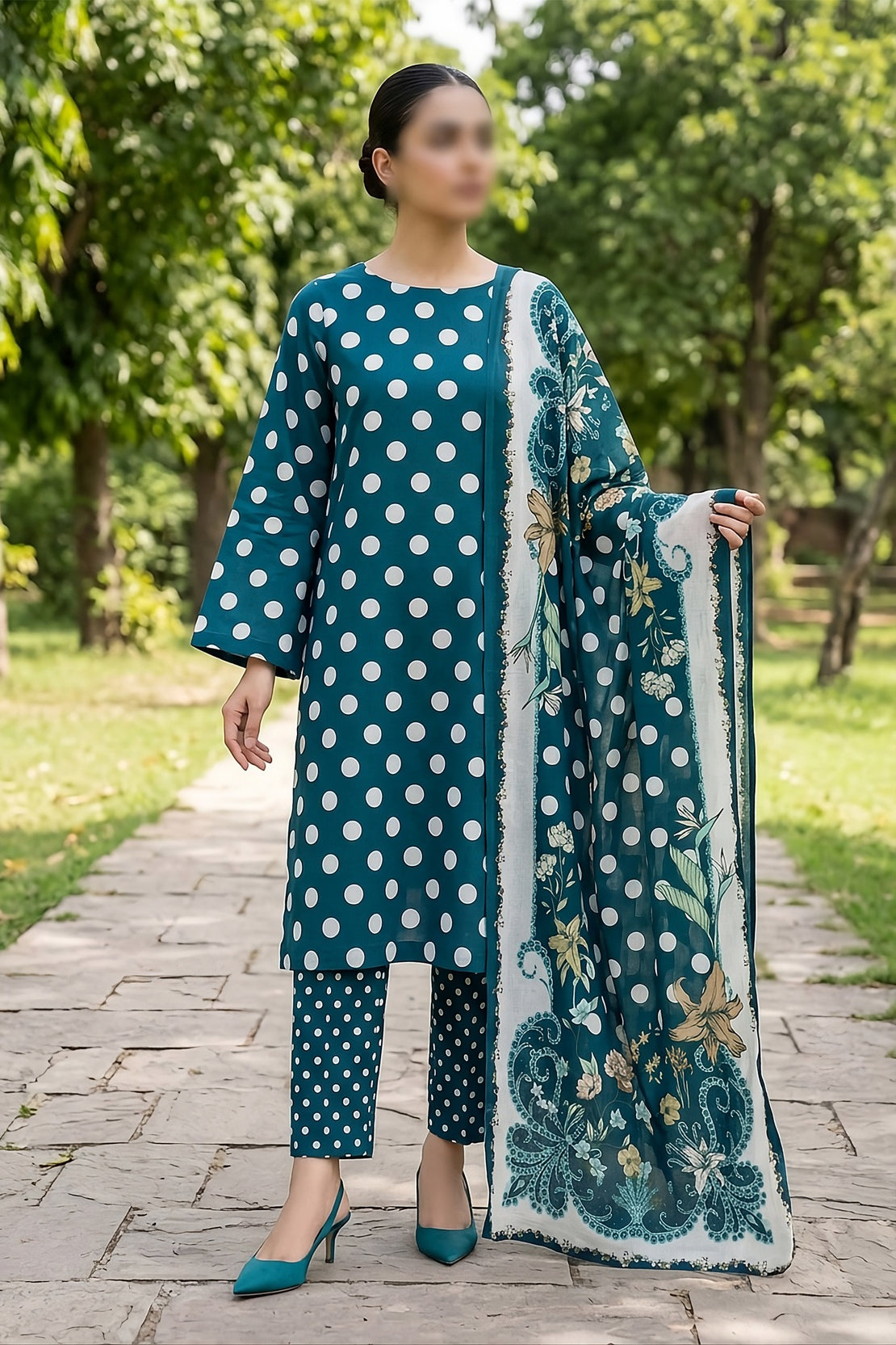 3 Piece - Digitally Printed Lawn - F81 - D4810