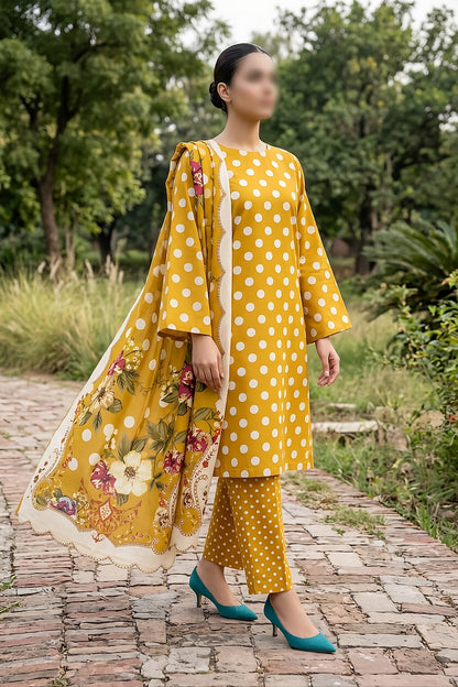 3 Piece - Digitally Printed Lawn - F81 - D4811