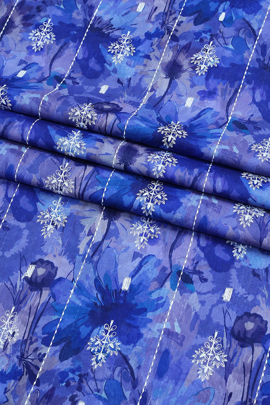 3 Piece - Embroidered Lawn - F77 - D4402