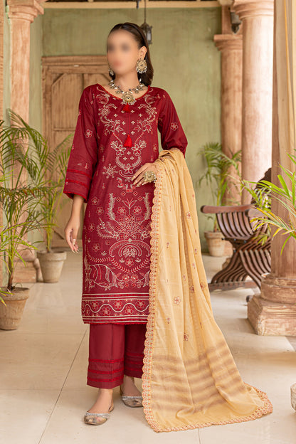 3 Piece - Embroidered Lawn - Khayaal 102