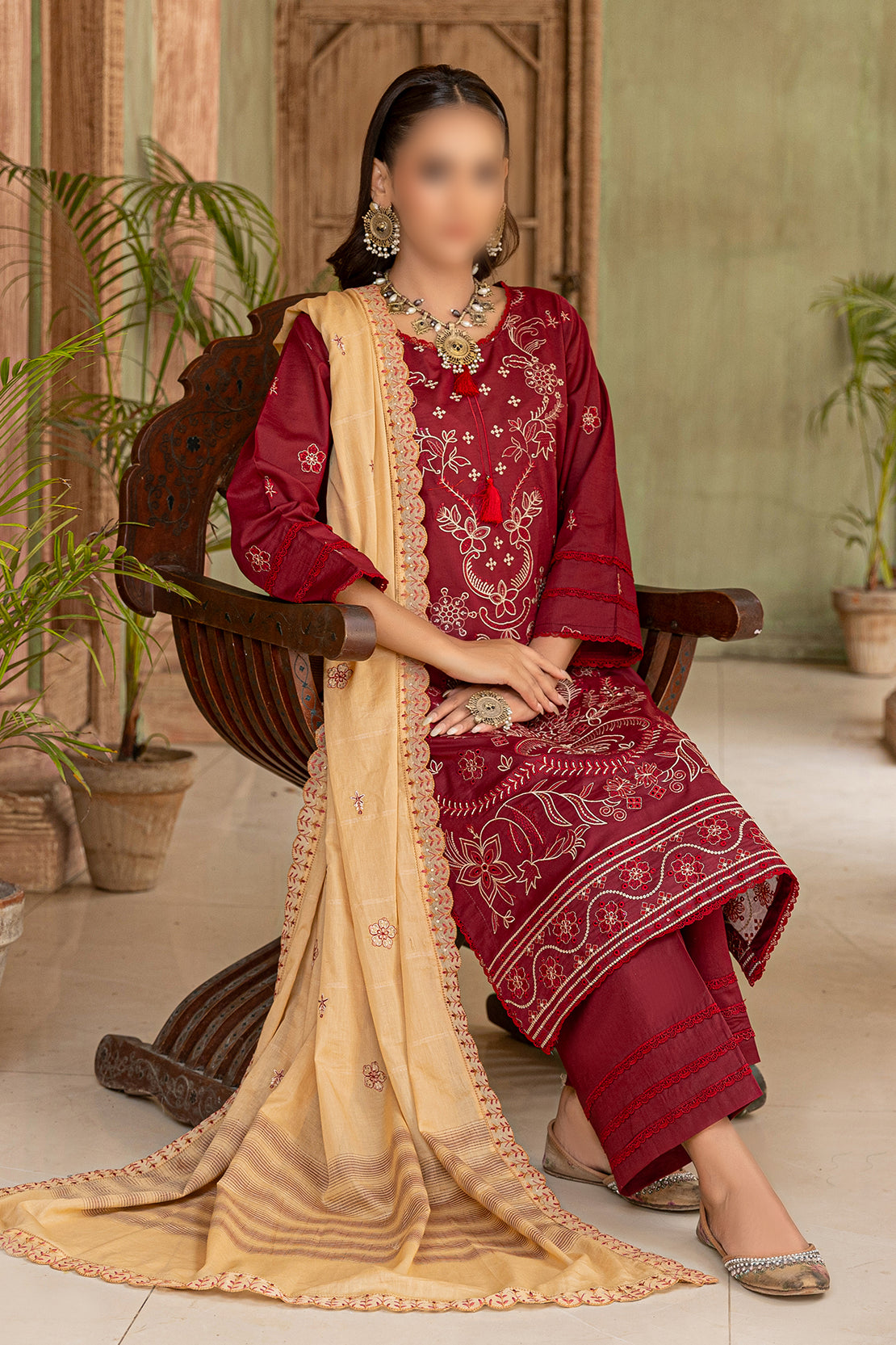 3 Piece - Embroidered Lawn - Khayaal 102