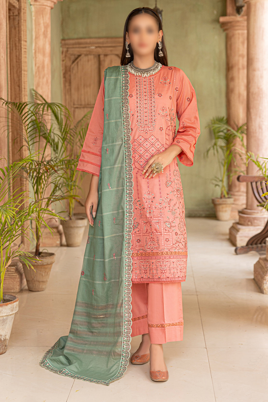 3 Piece - Embroidered Lawn - Khayaal 103