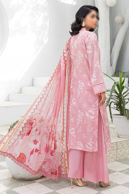 3 Piece - Embroidered Lawn - Afrozeh 204