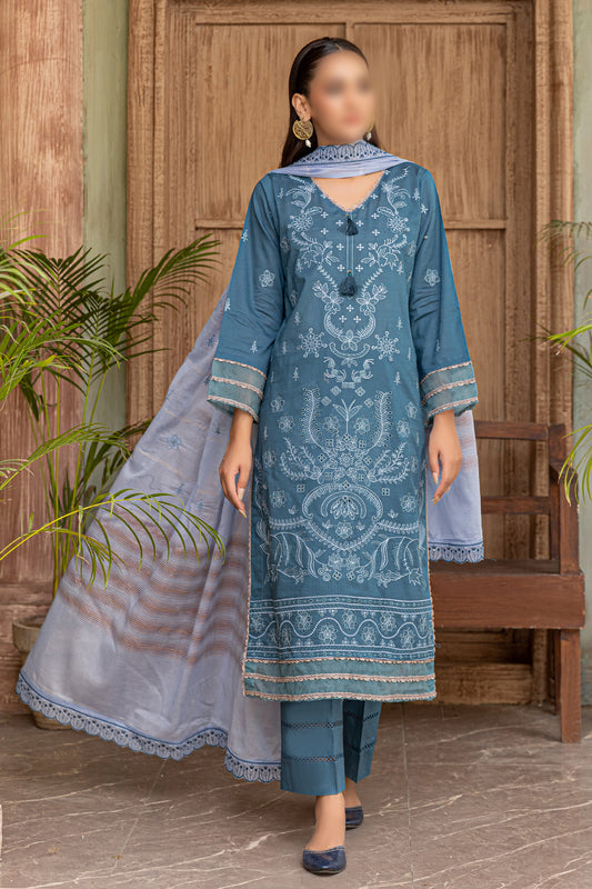 3 Piece - Embroidered Lawn - Khayaal 104