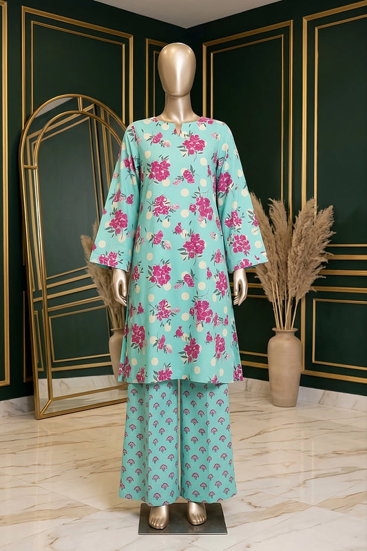 2 Piece - Digitally Printed Lawn - B39 - D5105