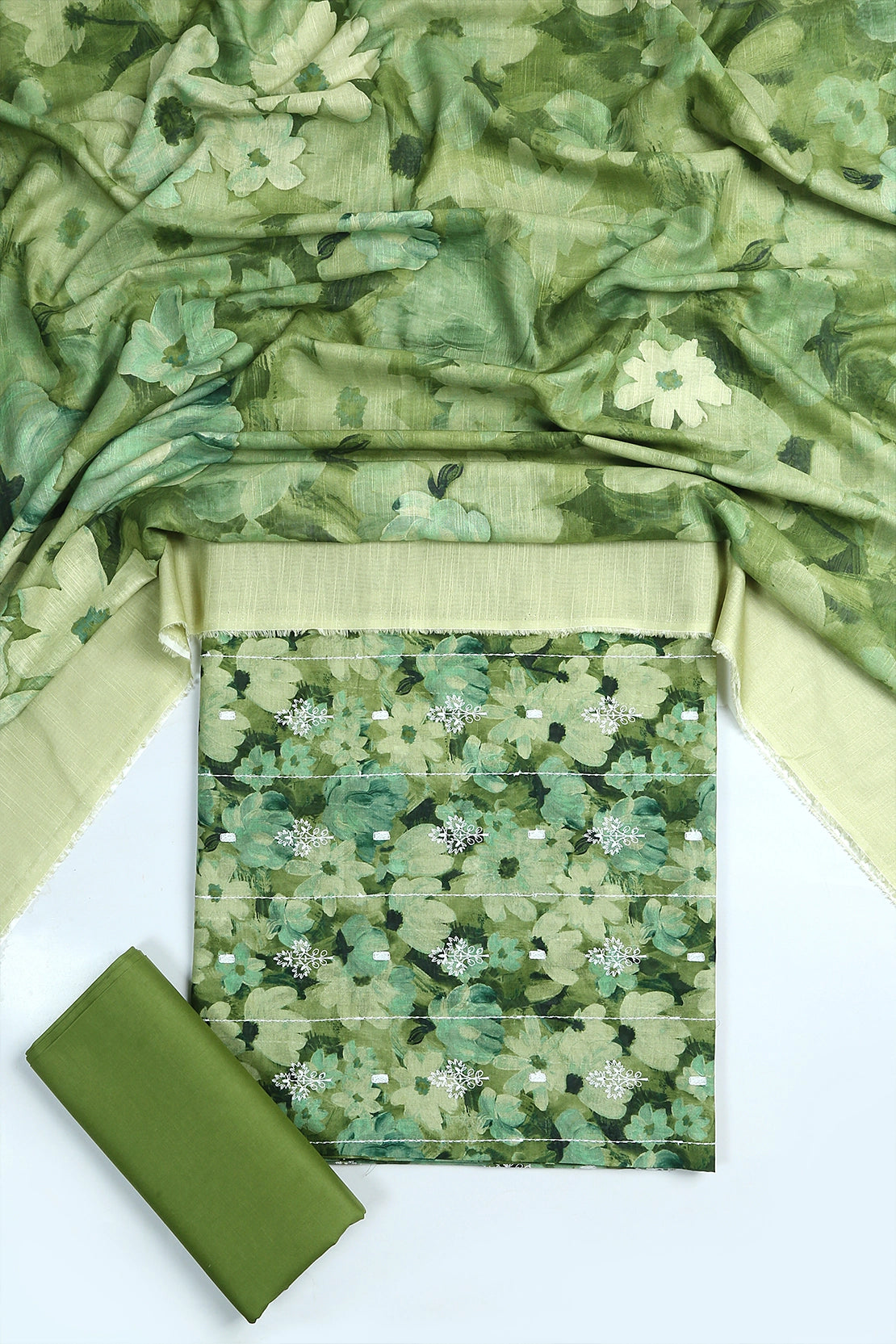 3 Piece - Embroidered Lawn - F77 - D4405