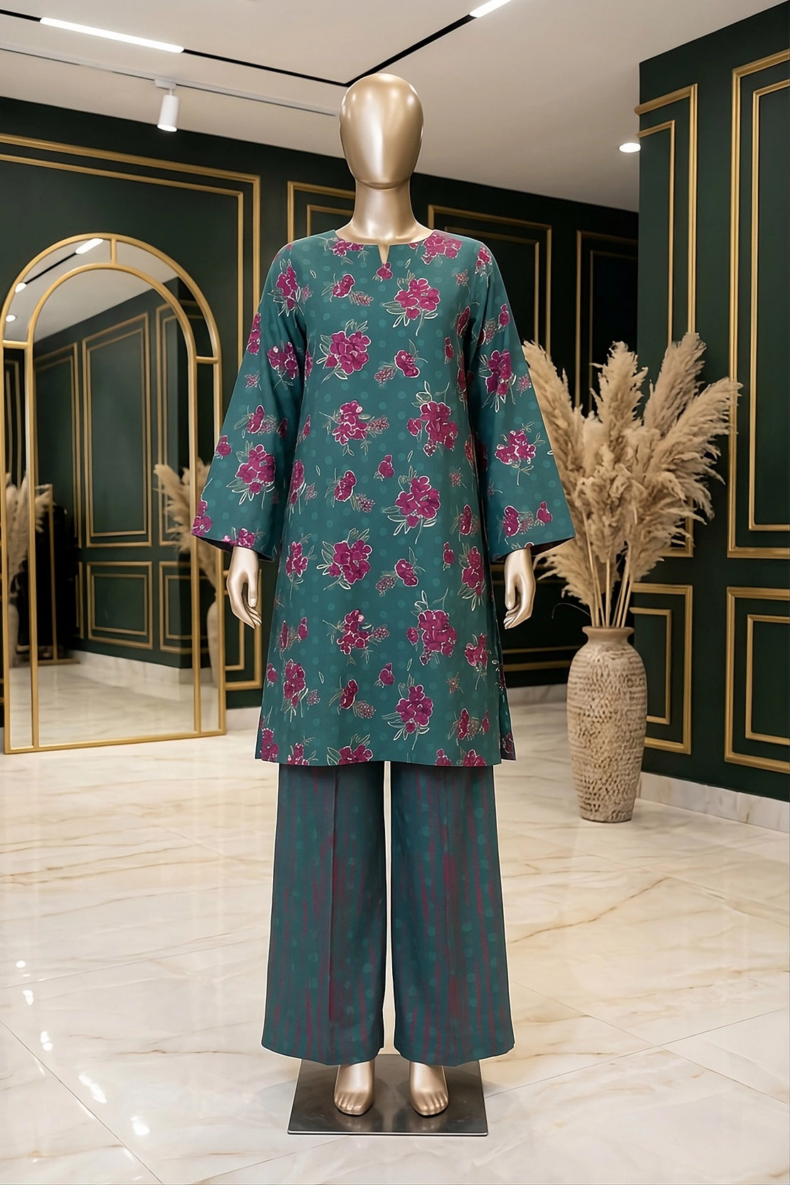 2 Piece - Digitally Printed Lawn - B39 - D5106